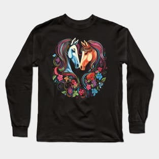 Horse Couple Valentine Long Sleeve T-Shirt